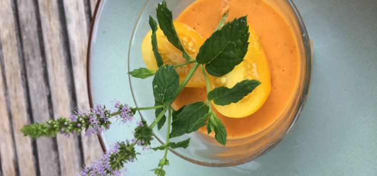GASPACHO Pêche Tomate GASPACHO Pêche Tomate